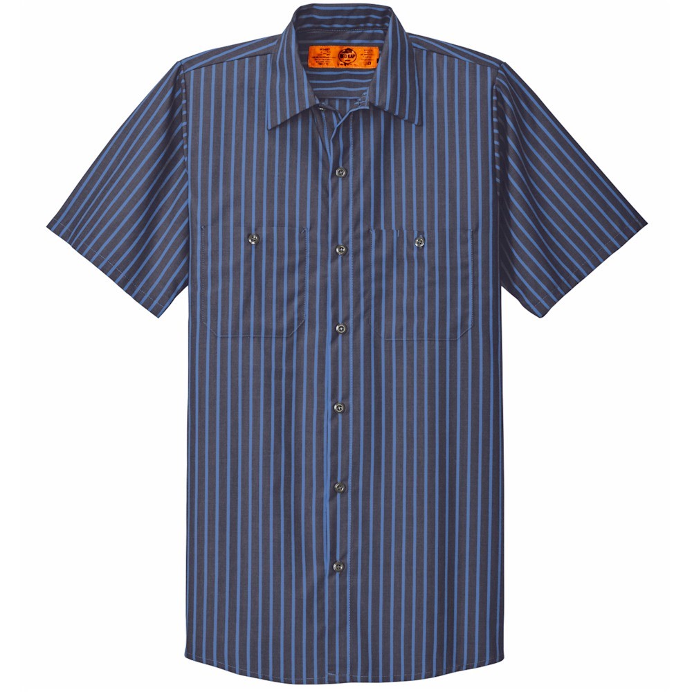Red Kap® Striped S/S Industrial Work Shirt